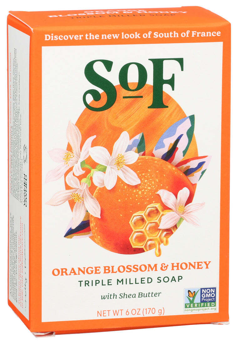 South Of France Bar Soap Orange Blossom & Honey 1 Each 6 Fl Oz