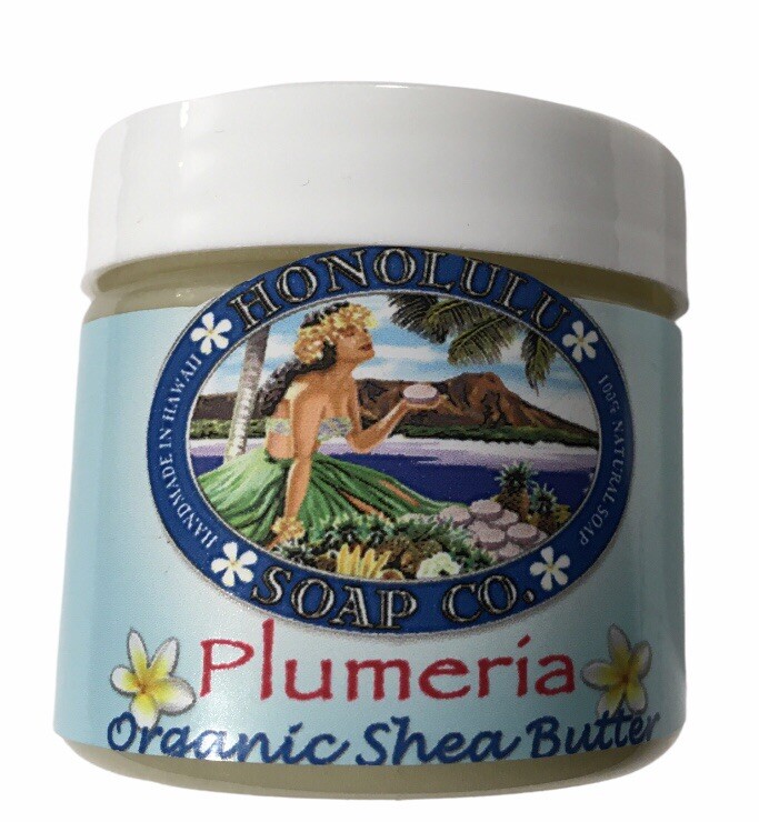 Honolulu Soap Company – Plumeria Shea Butter – 2oz Tub Made in the USA