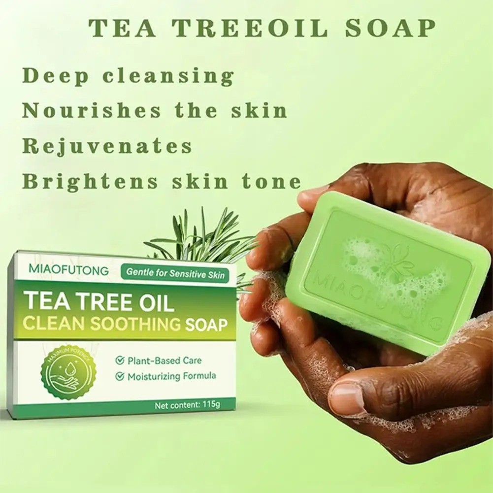 Veloma Soap Tea Tree Soap Bar Soap with Tea Tree Oil Natural Soap Body Skin Care