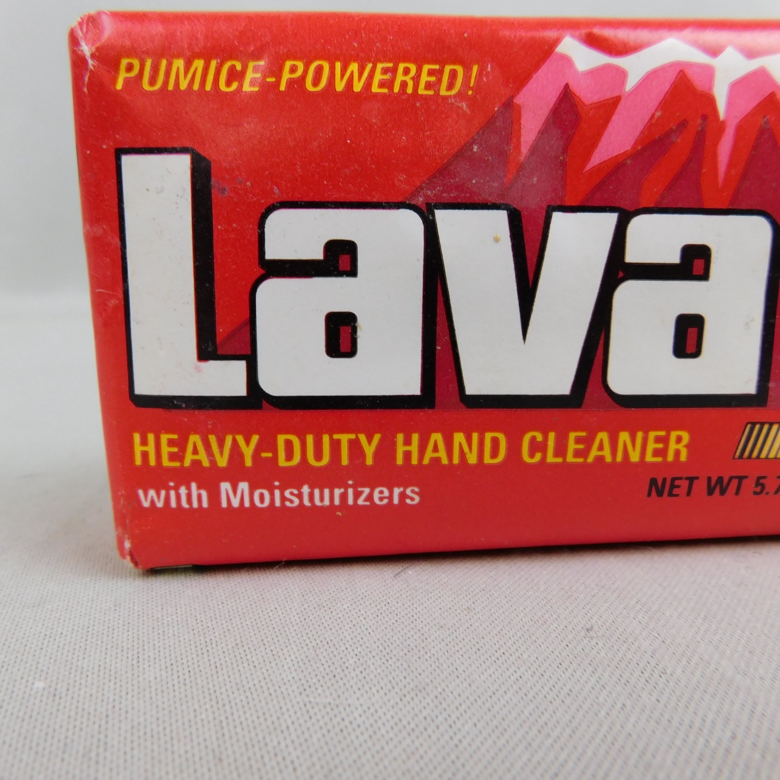 90s NOS Lava Heavy Duty Hand Cleaner 5.75oz Bar Soap Red NASCAR Package #A297