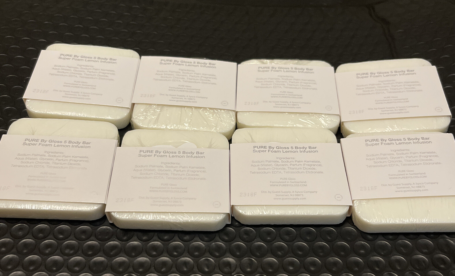 10pk Soap Bars Pure By Gloss 40g (Super Foam Lemon Infused)