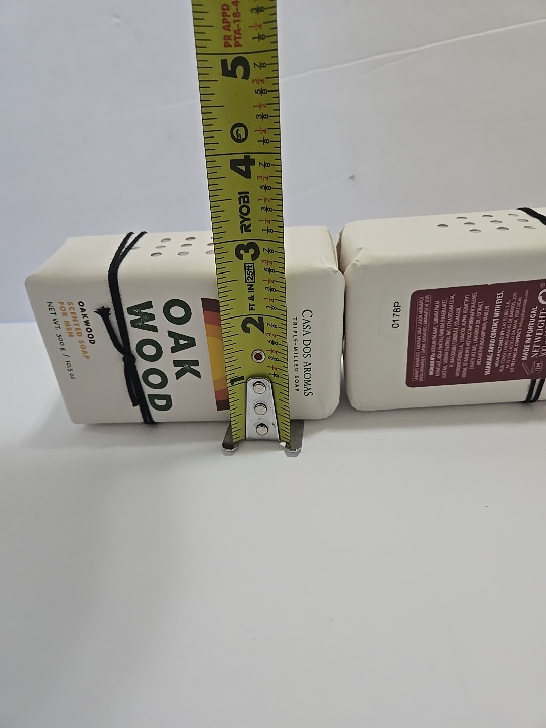 Casa Dos Aromas Oakwood Scented Triple Milled Soap Men 10.5 oz Each Set Of 2