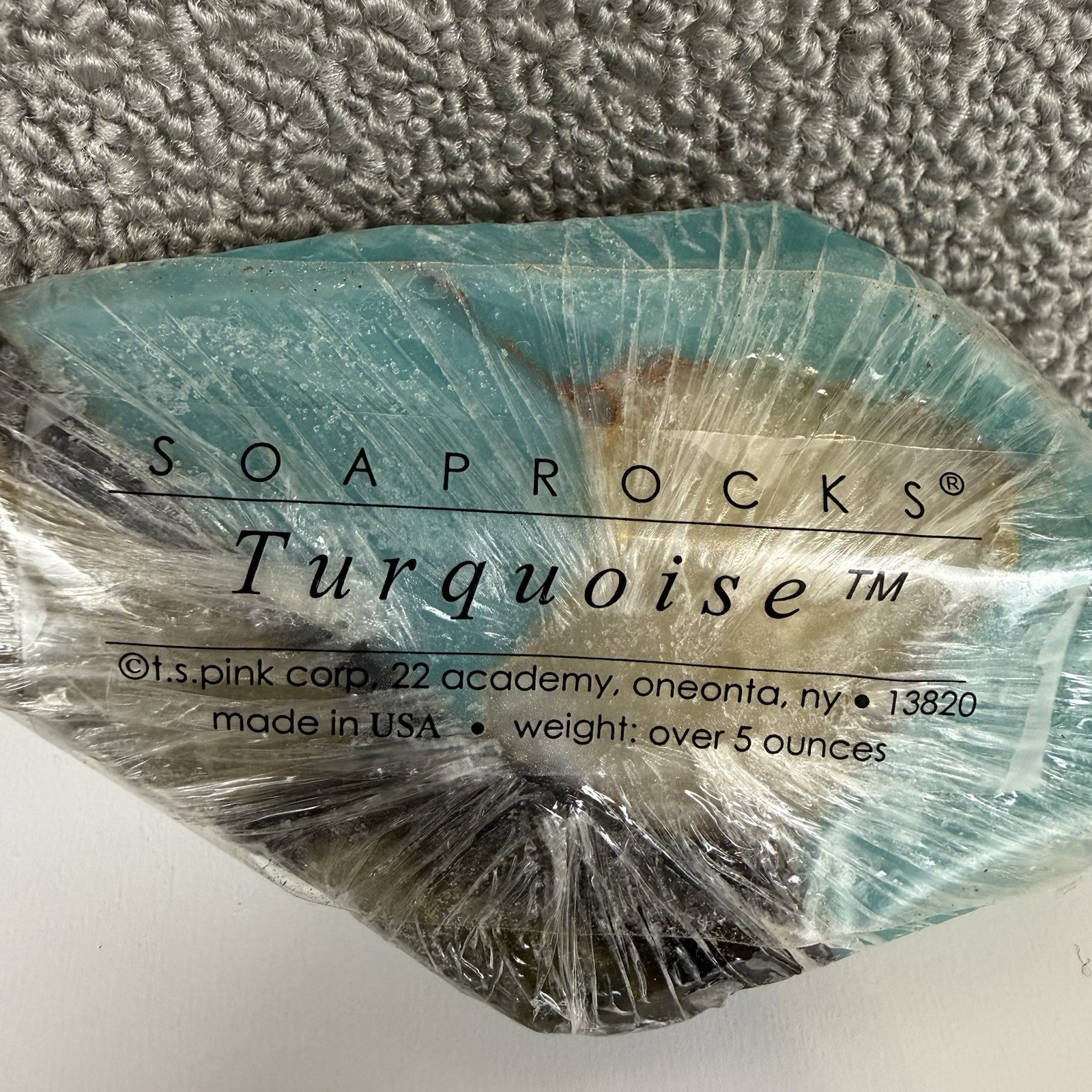 T. S. Pink Corp – Soap Rockettes -Turquoise – New-Sealed – 5 Ounces Soap Rocks