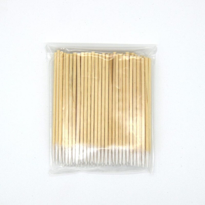 100PCS Cotton Swabs Pointed Swab Applicator Q-tips Wooden Sticks Applicator