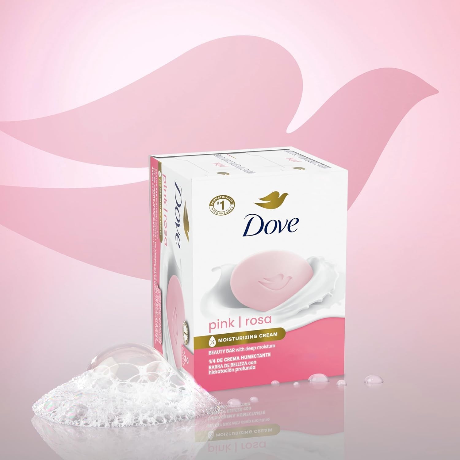 Moisturizing Pink Rosa Beauty Bar – 3.75 oz Bars, 6-Piece Set for Radiant Skin