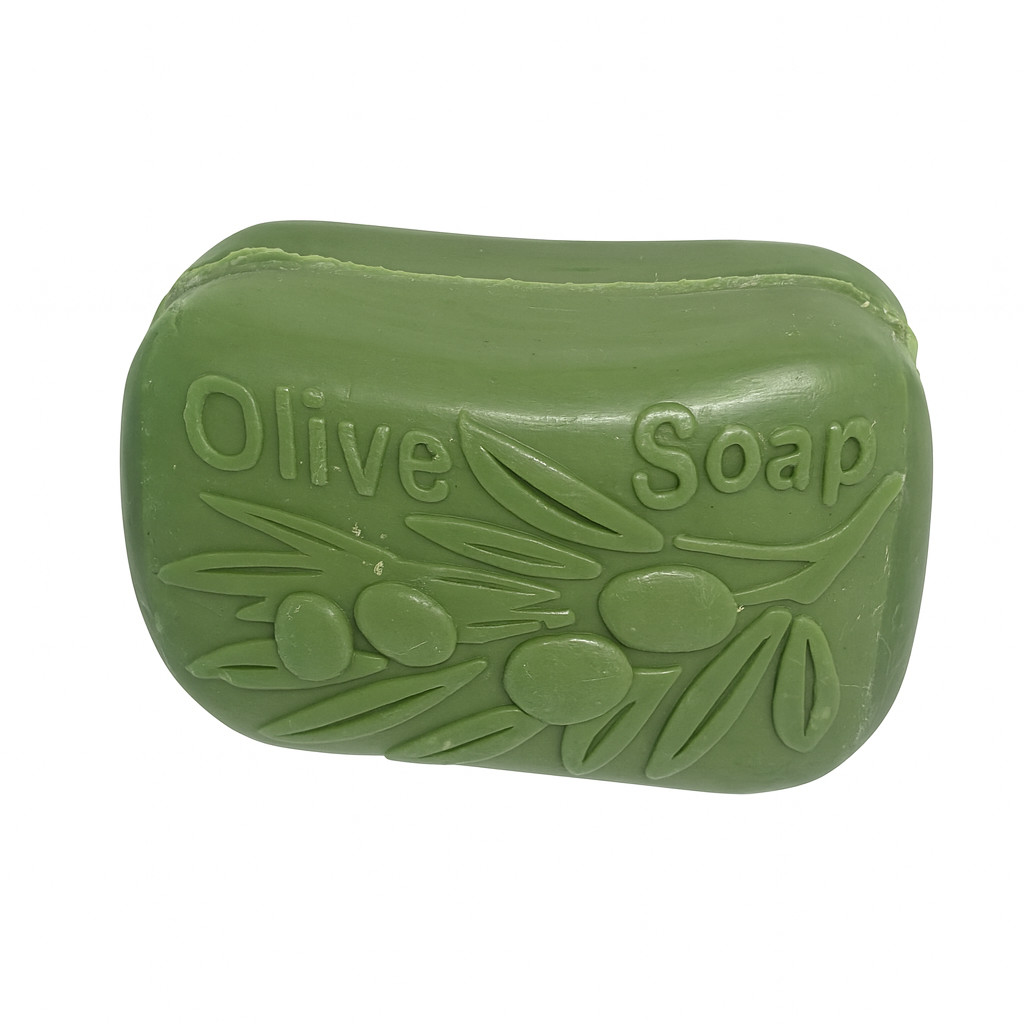 Virgin Olive Oil Soap 100% Natural Ingredients (set of 2) and Loofah 5.5 OZ ea