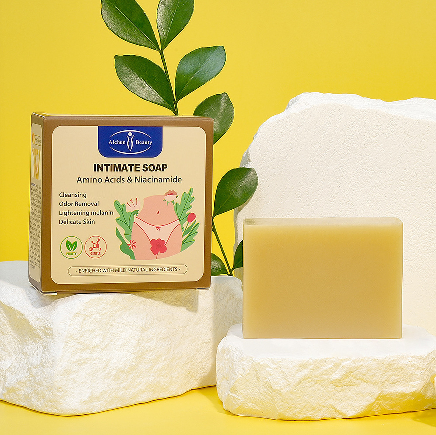 Aichun Beauty Soap Slimming Care Intimate Niacinamide Cleansing 100g