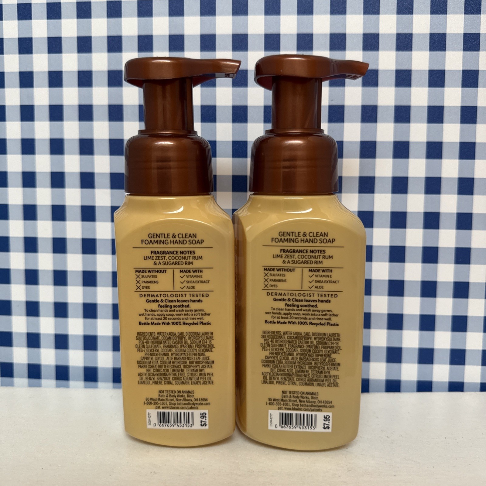 2X ~ Bath & Body Works ~ SUNSET CITRUS MARGARITA ~ Gentle Foaming Hand Soap