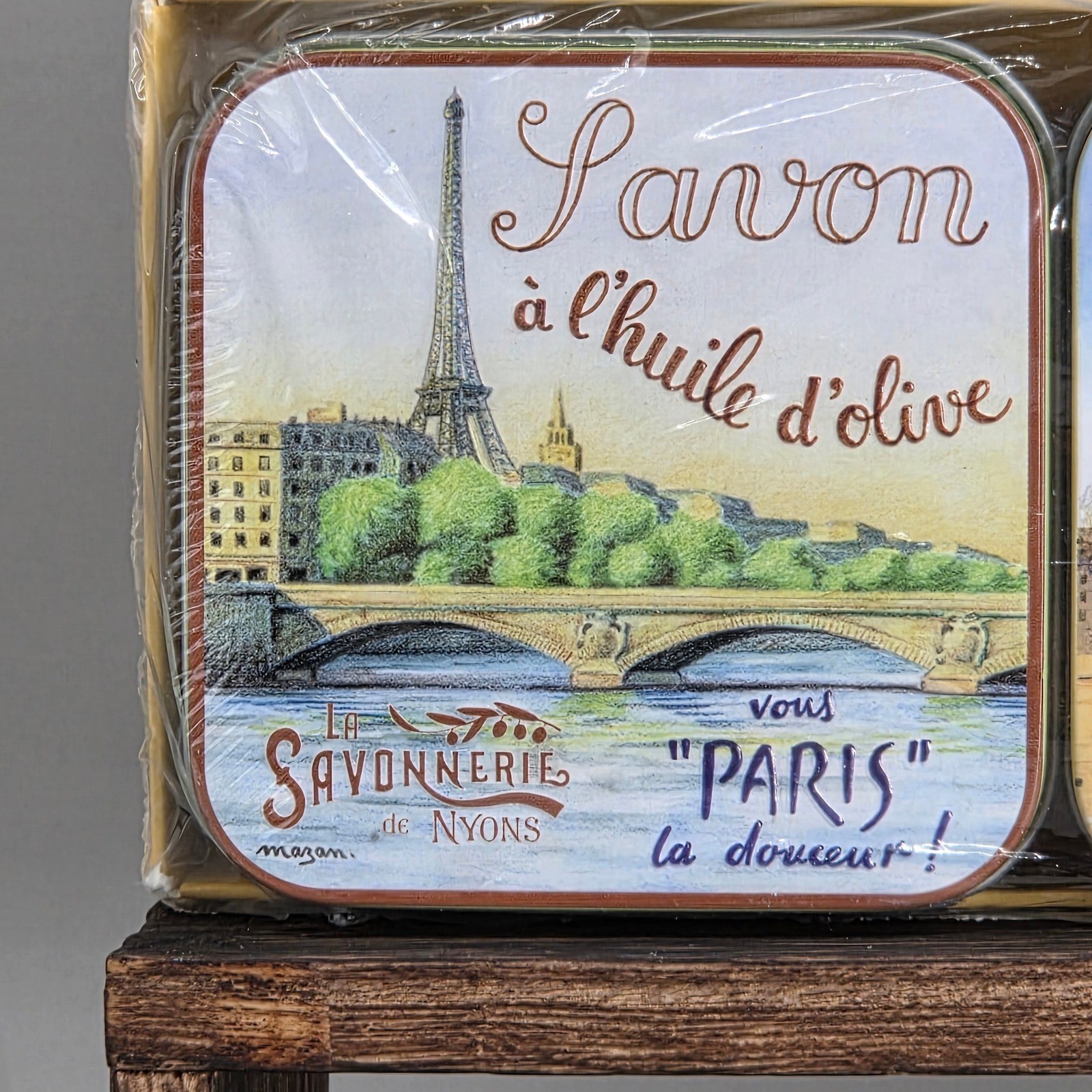 La Savonnerie de Nyons Soap Set Unisex 3x100g Paris Tins Rose de Mai French Gift