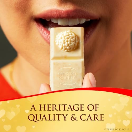 Premium Chocolate Bars, 8 Pack, White Chocolate Hazelnut, 3.1 oz Each