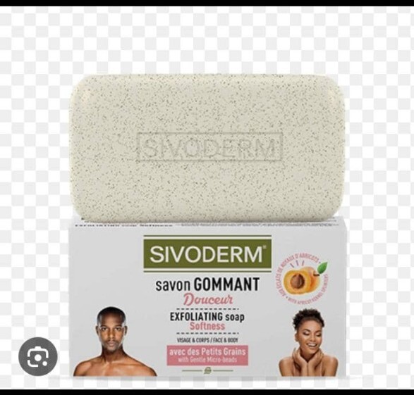 1×Sivoderm Face,Body Exfoliati Softeness Soap with Apricot Kernels230g 8.11oz