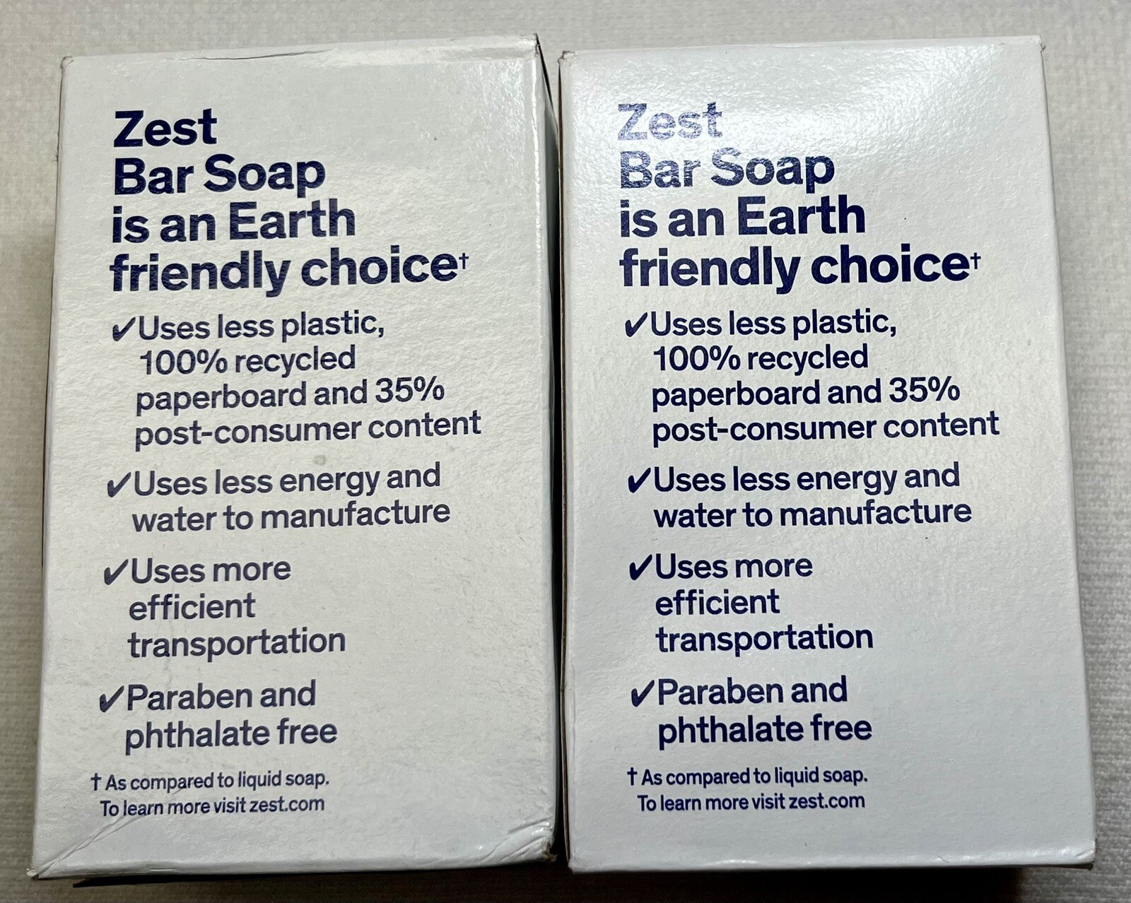 Lot Of 2 Zest Zestfully Clean 4.12 oz. Bar Soap Vintage New in Box