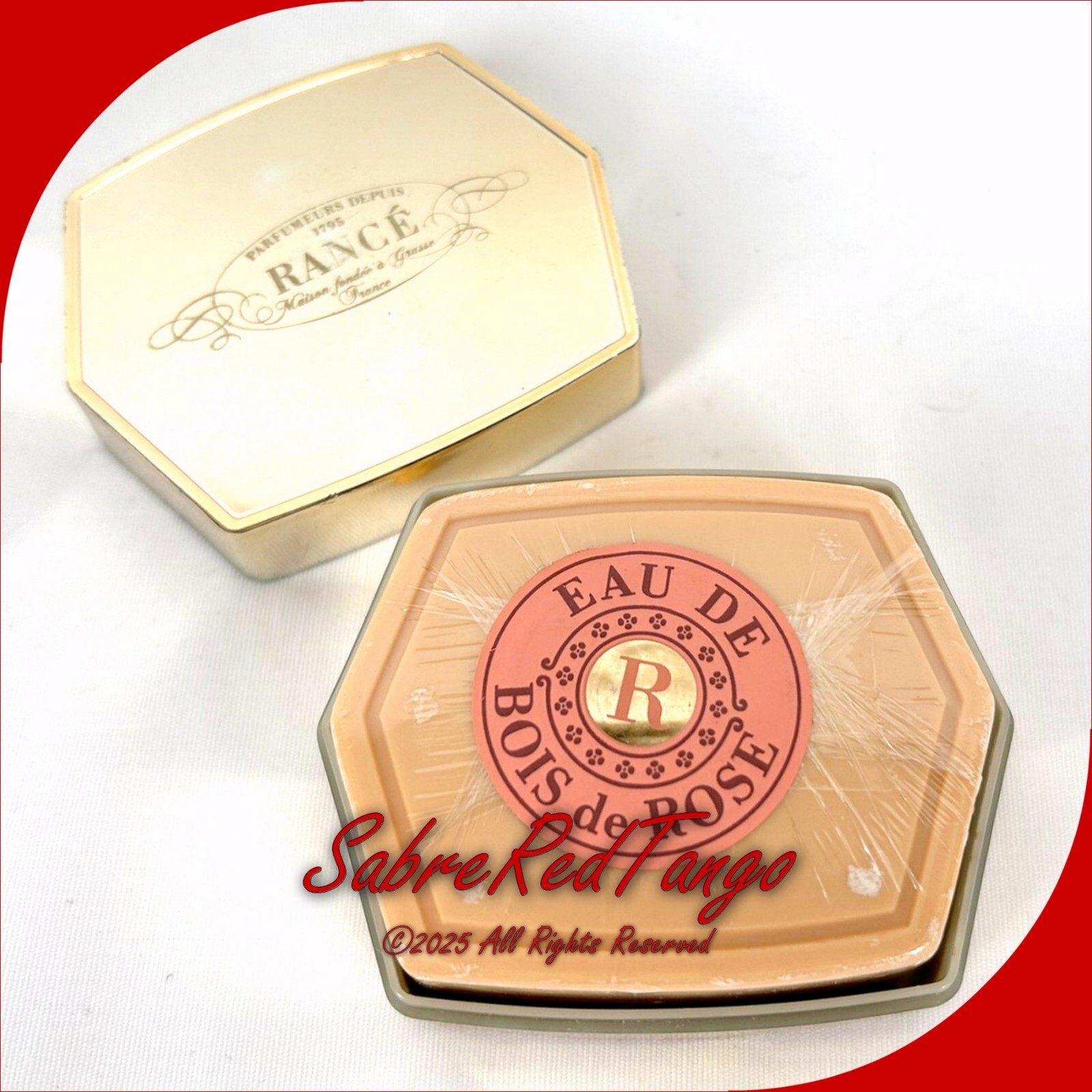NEW MAISON RANCÉ 1795 PERFUMED SOAP EAU DE BOIS DE ROSE MADE IN ITALY UNOPENED
