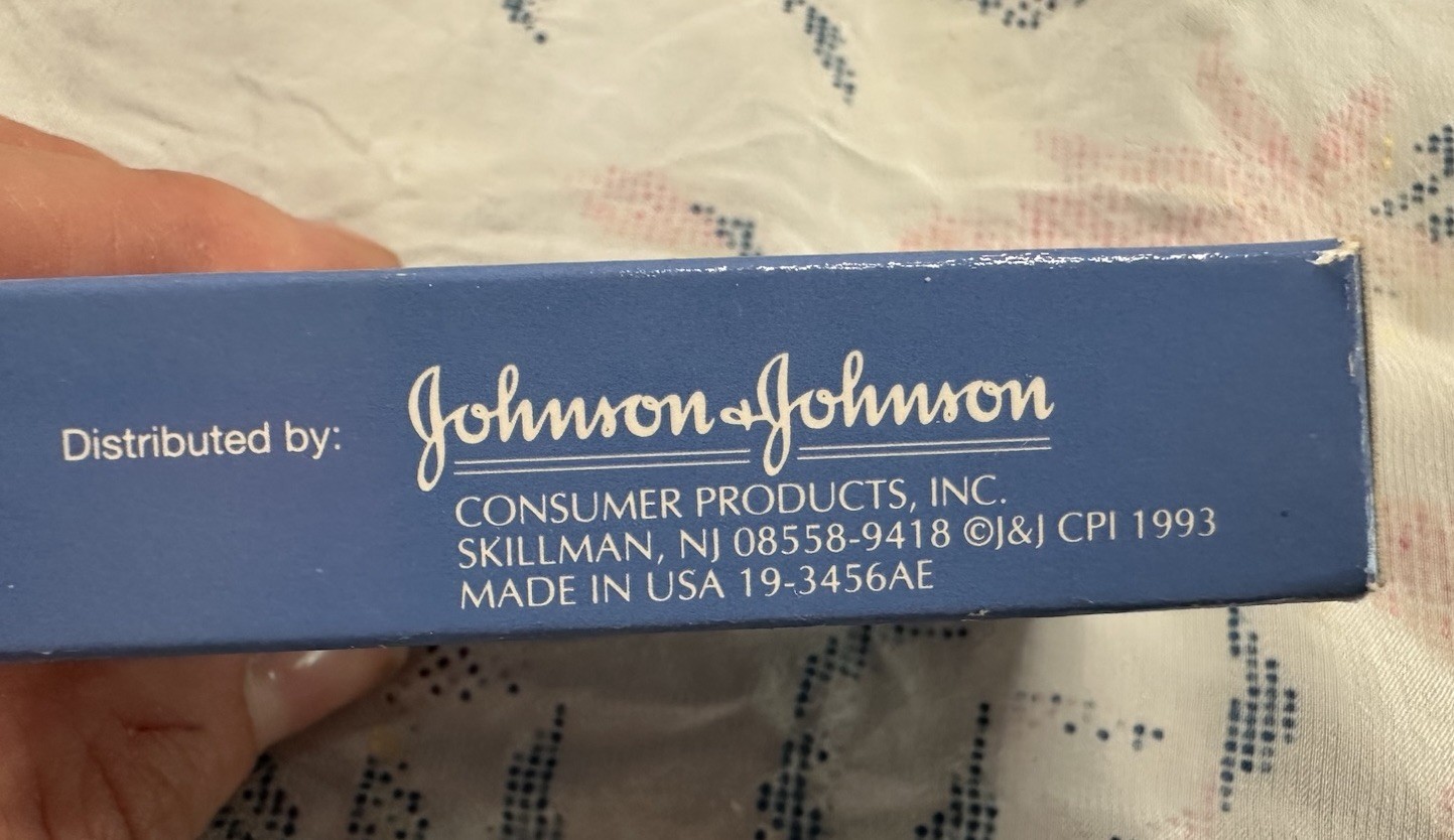 Vintage 1993 Johnson & Johnson Purpose Soap Bar 1.25 oz Medical Sample New NOS