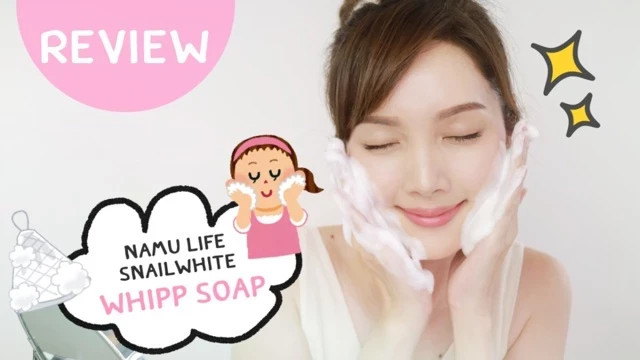 4 x100g. Snail White Whipp Soap Bar Foam with Delicate Softening Namu Life