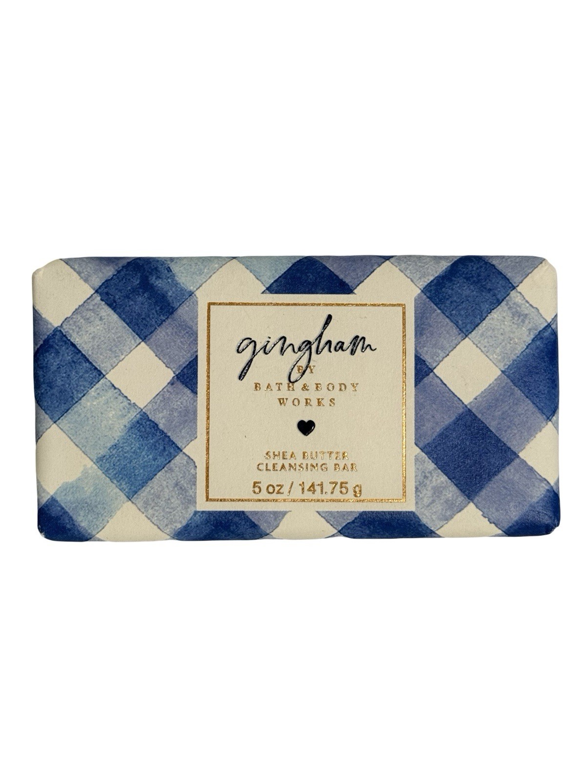 Bath & Body Works Gingham Shea Butter Cleansing Bar 5oz New Soap Bar