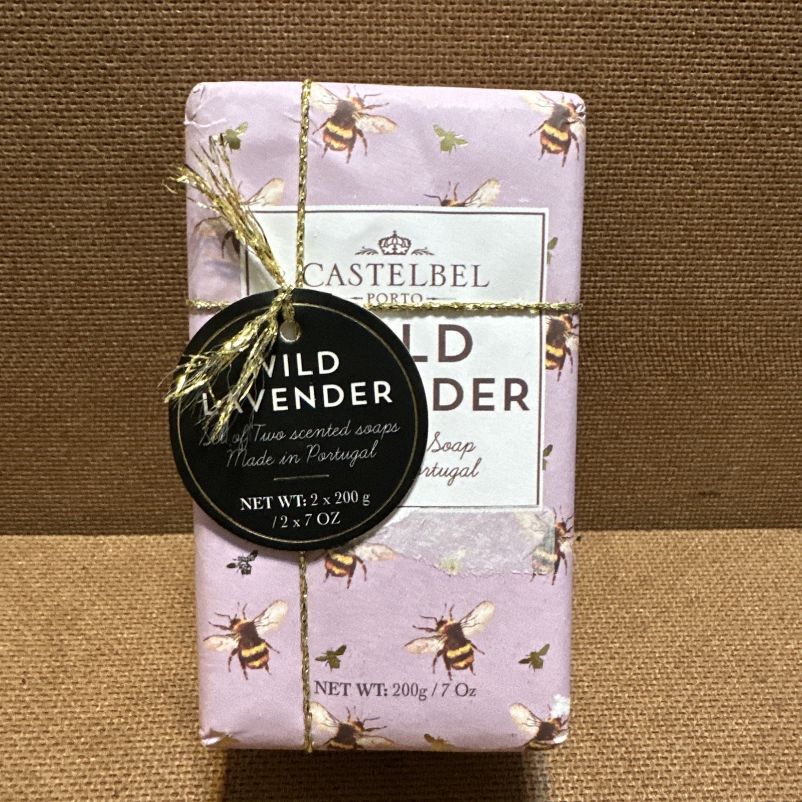 CASTELBEL 2 Pack WILD LAVENDER Scented Soap 7oz Bar Portugal FREE SHIPPING