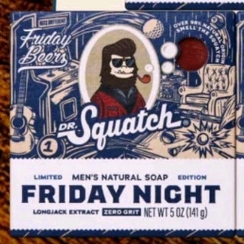 Dr Squatch Friday Night 5 Oz Soap Online Exclusive! Free 🇺🇸 USA Ship