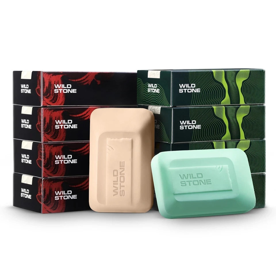 Wild Stone Ultra Sensual Forest Spice Soap Bar 100g x 8 Skin-Friendly Fresh