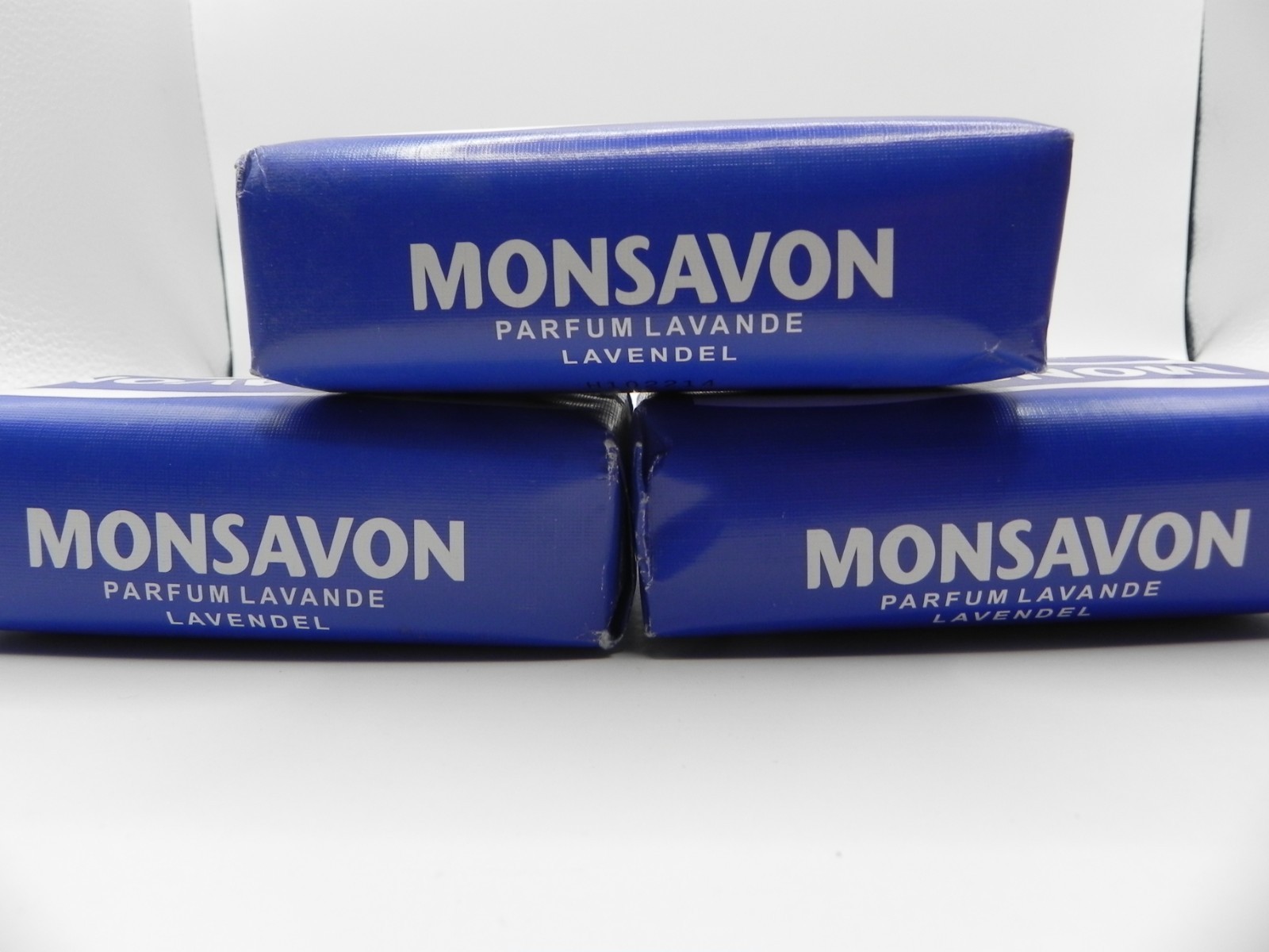 3pc Monsavon au lait Soap Bar Parfum Lavande Lavender 250g Each 750g Total