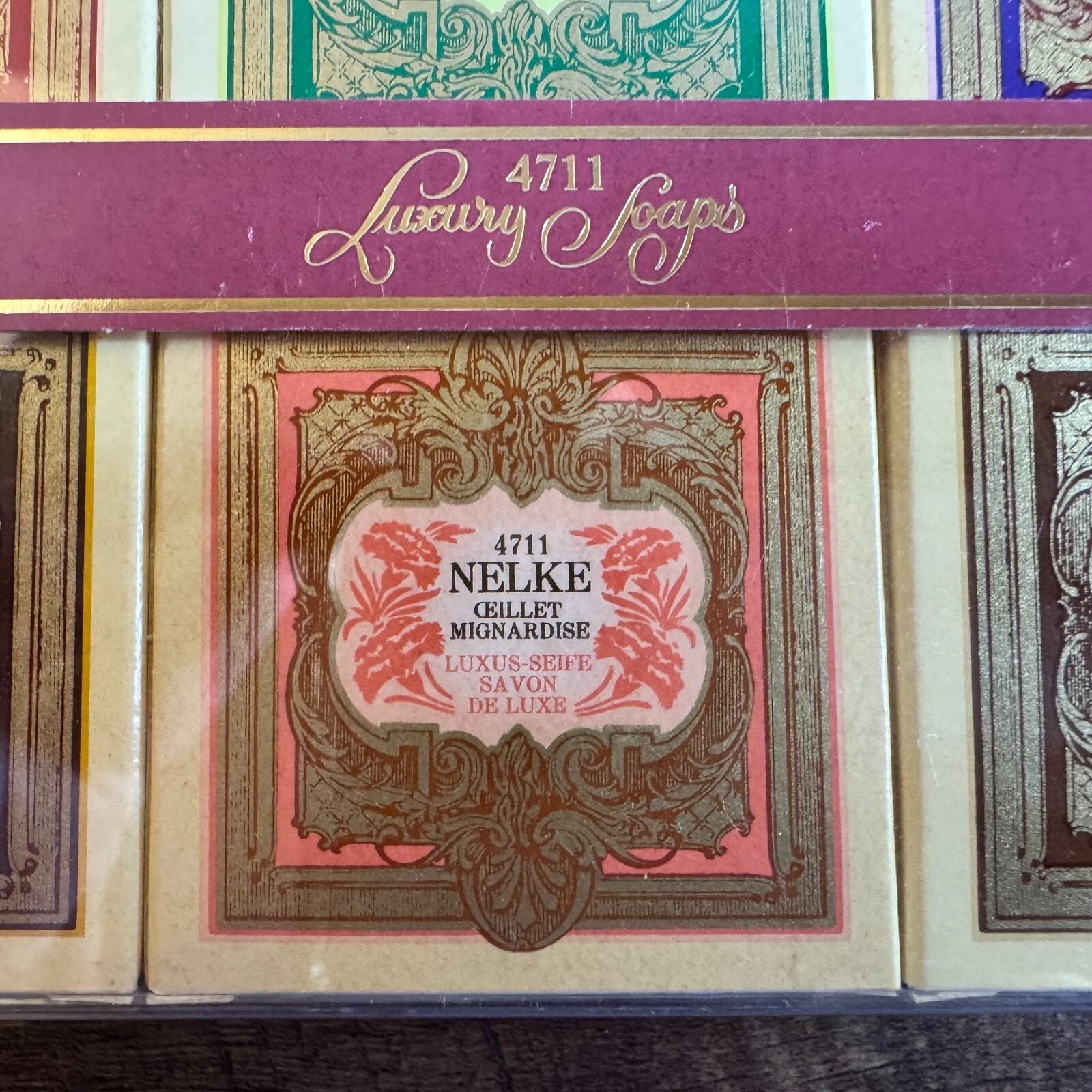 Vintage 1970s-80s 4711 Luxury Soaps, 6x1oz, Made in West Germany, Unique & Rare