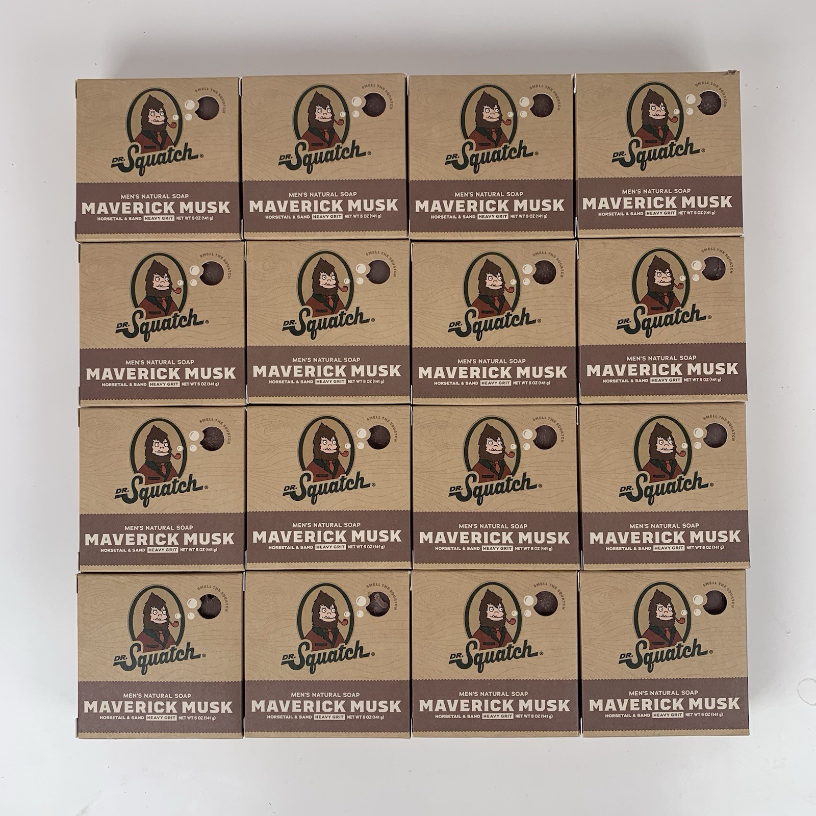 (16) Dr Squatch Natural Soap Maverick Musk Horsetail & Sand Heavy Grit 5 oz