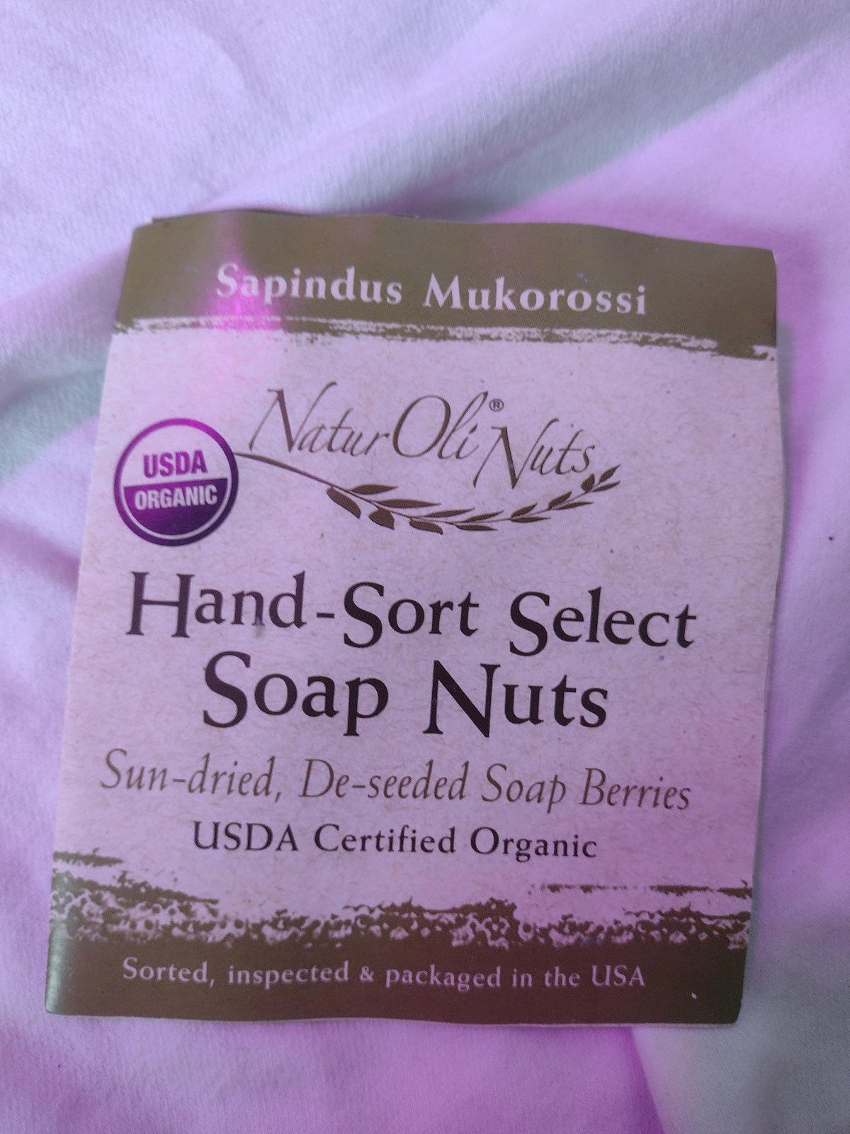Natur Oli Nuts Soap Berries USDA Organic 1 lb 14 oz Free Shipping Bag Included