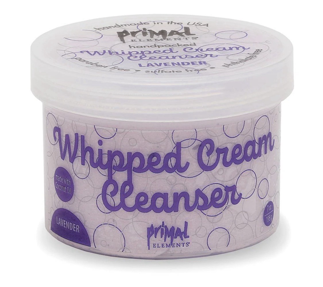 NEW PRIMAL ELEMENTS whipped cream body cleanser LAVENDER paraben sulfate free