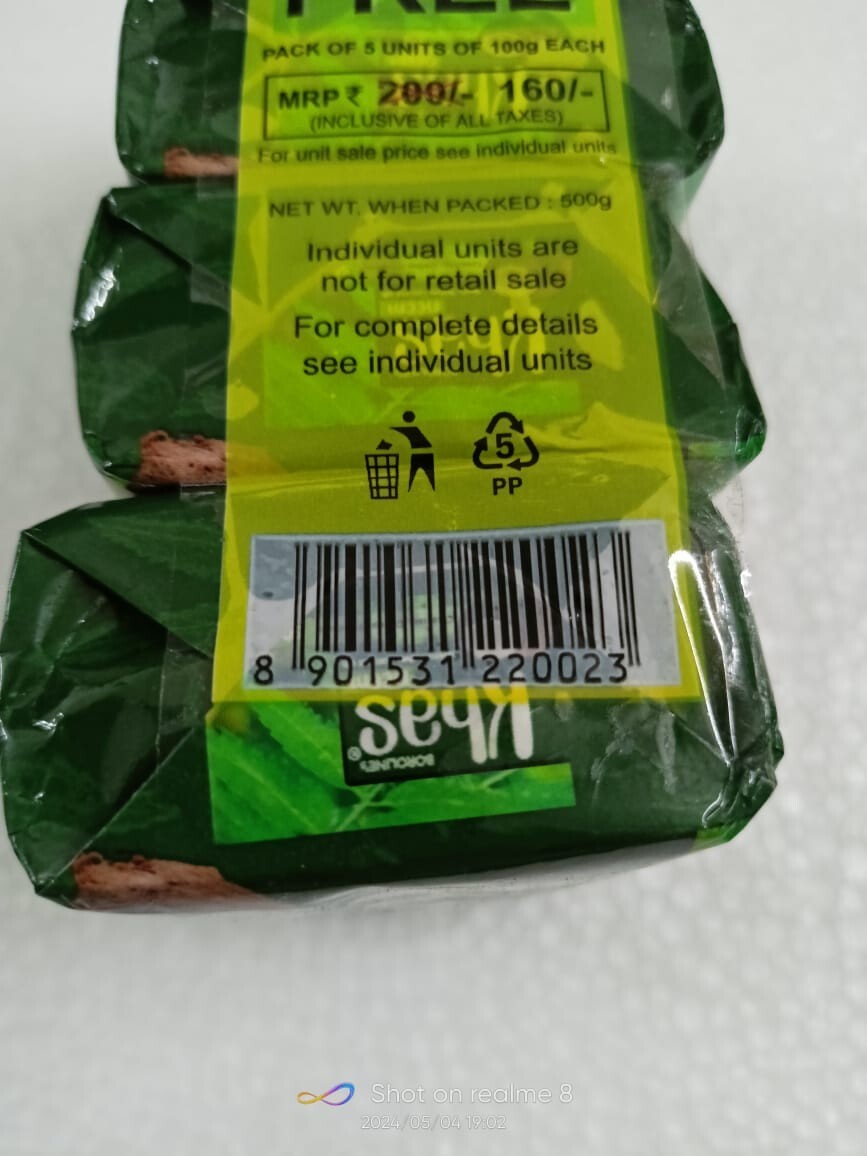 Boroline KHAS Neem,Vetiver Coconut soap 4+1*100 gr f/s
