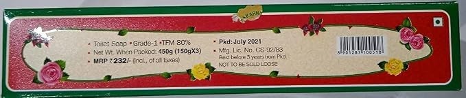 Mysore Sandal Soap 3 Pack 150g Each Pure Sandalwood Bath Soap 450g