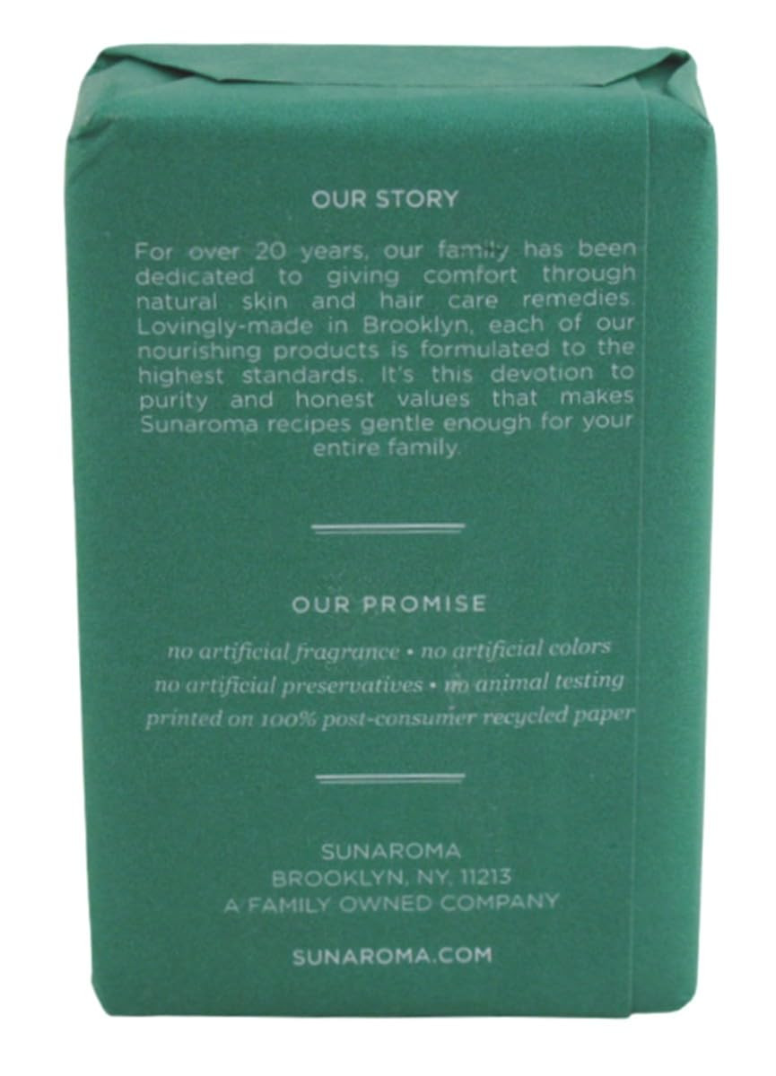 Sunaroma Soap Bar Eucalyptus Tea Tree + Ginger 8 Ounce (Pack of 6)