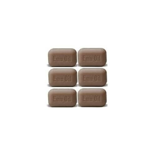 SOAP WORKS Emu Oil Soap Bar, 6 Count 6 (Pack of 1)