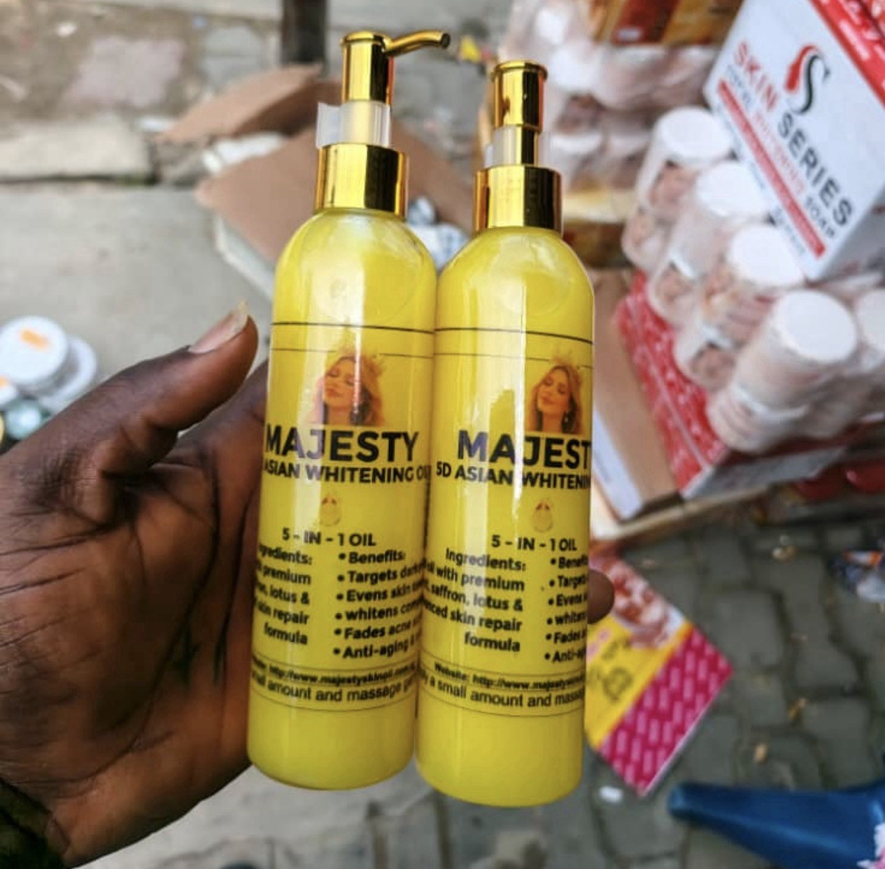 Majesty 5D Yellow Molato Soap and oil 2 in 1 set