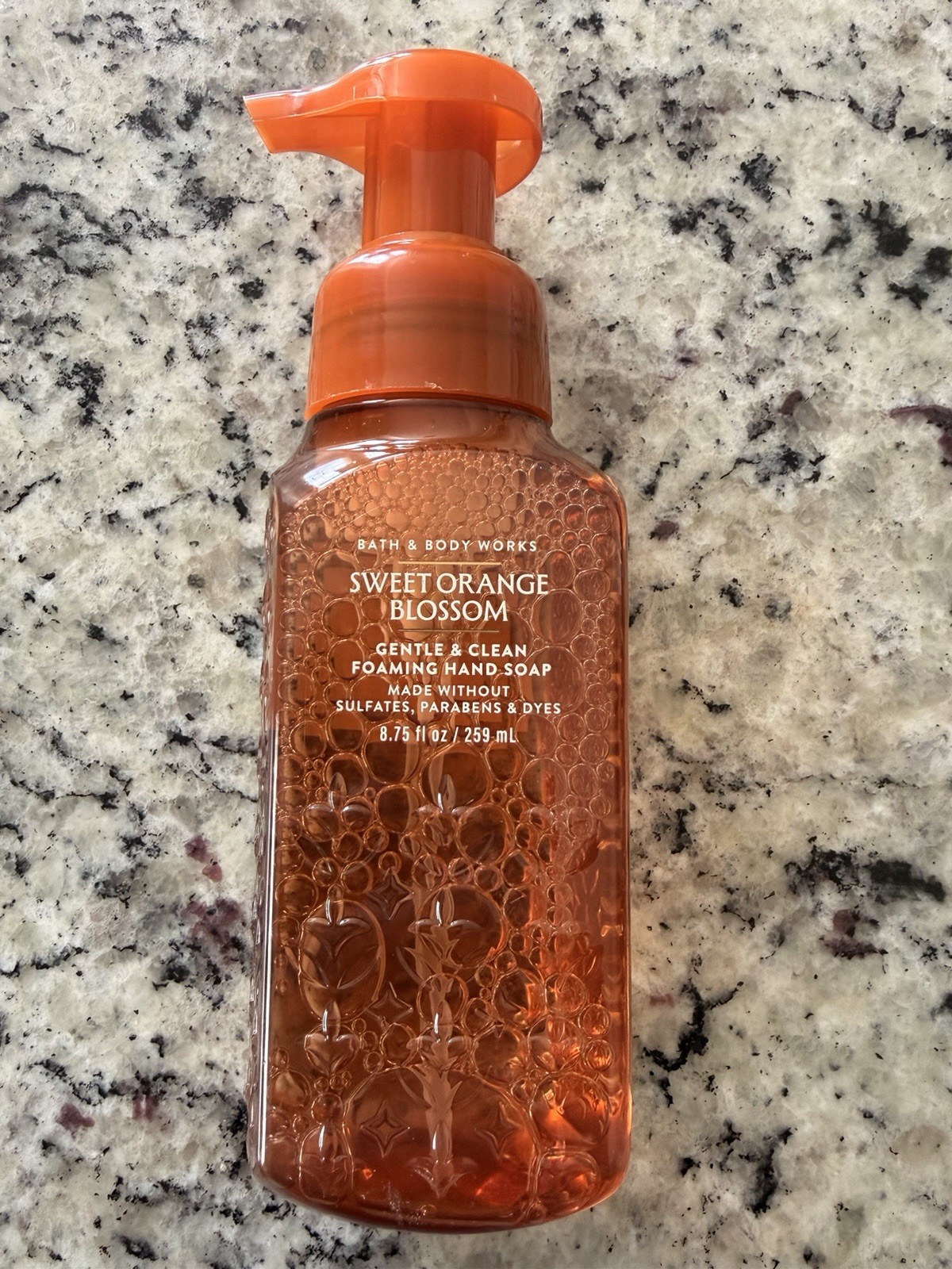6 X Bath & Body Works Gentle & Clean Foaming Hand Soap SWEET ORANGE BLOSSOM 8.75