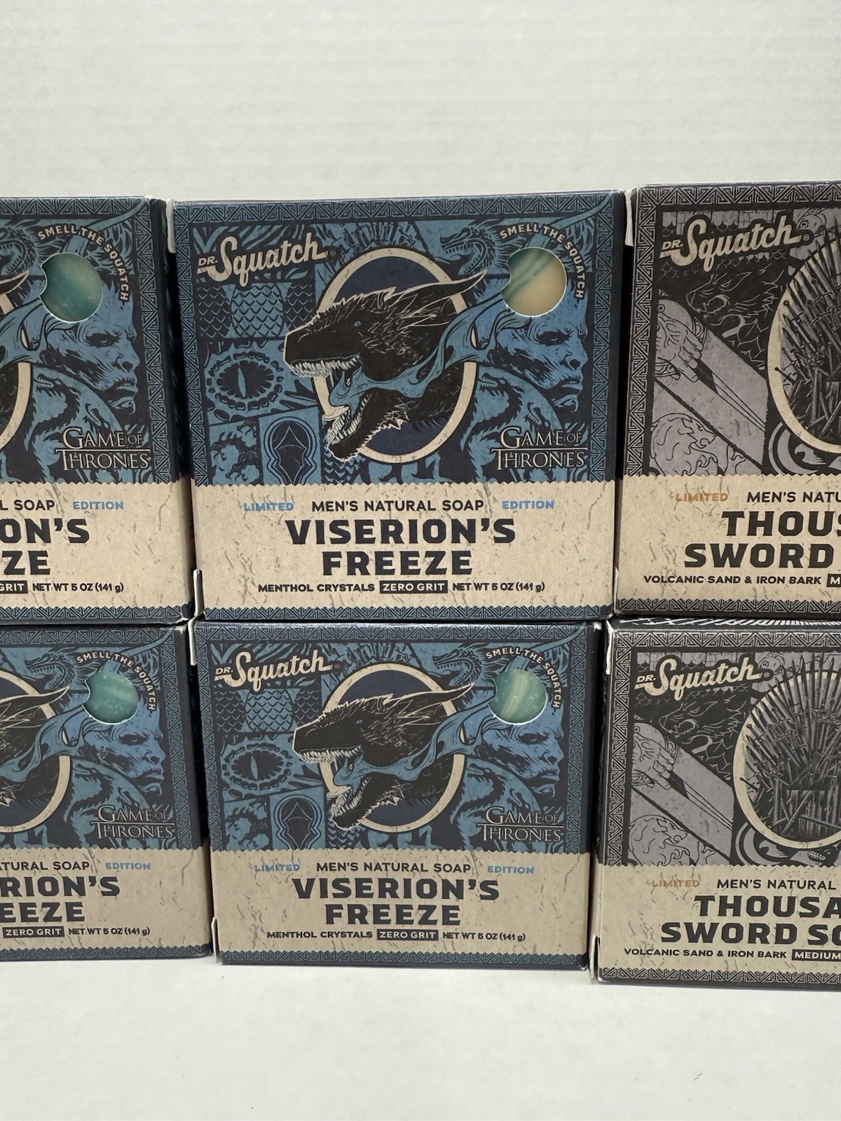 7 pcs. Dr Squatch Soap Thousand Sword Scrub – Game of Thrones – Limited Edition