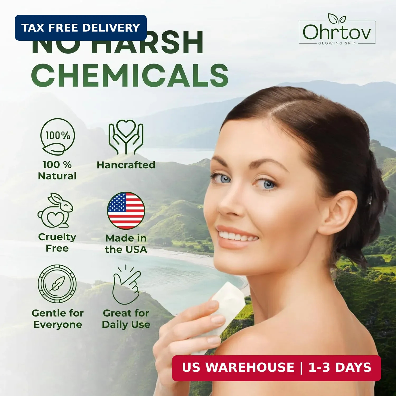 Tea Tree Soap – Natural Defense Tea Tree Oil Wash Bar for Face & Body – Remedy S