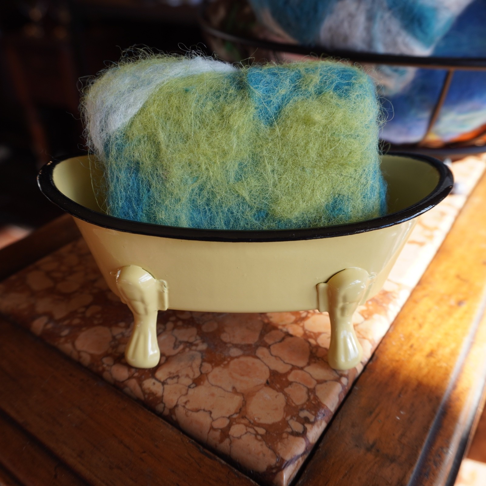 Artisan Felted Amish Farm Soap Wool from Iceland Natural Handmade Small Batch