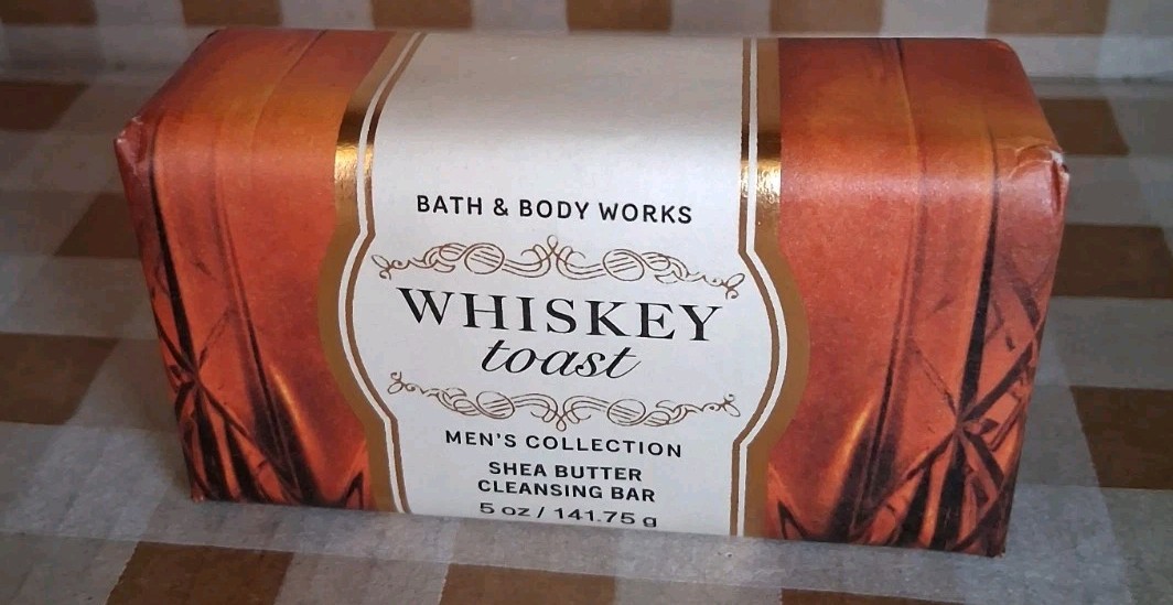 ALL NEW Whiskey Toast Shea Butter Cleansing Bar 5 oz Bath & Body Works