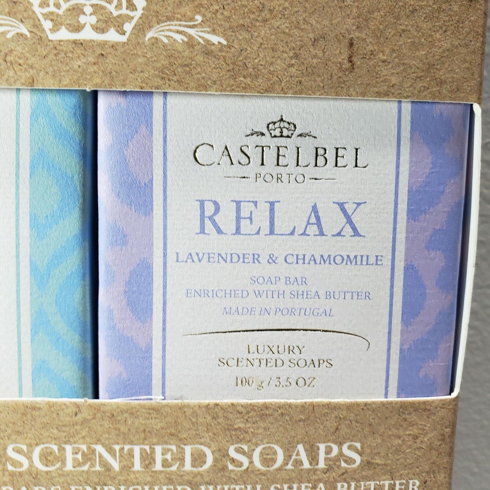 Castelbel 4 Luxury Soap Gift Set: Cleanse Relax Hydrate & De-stress, 3.5 oz