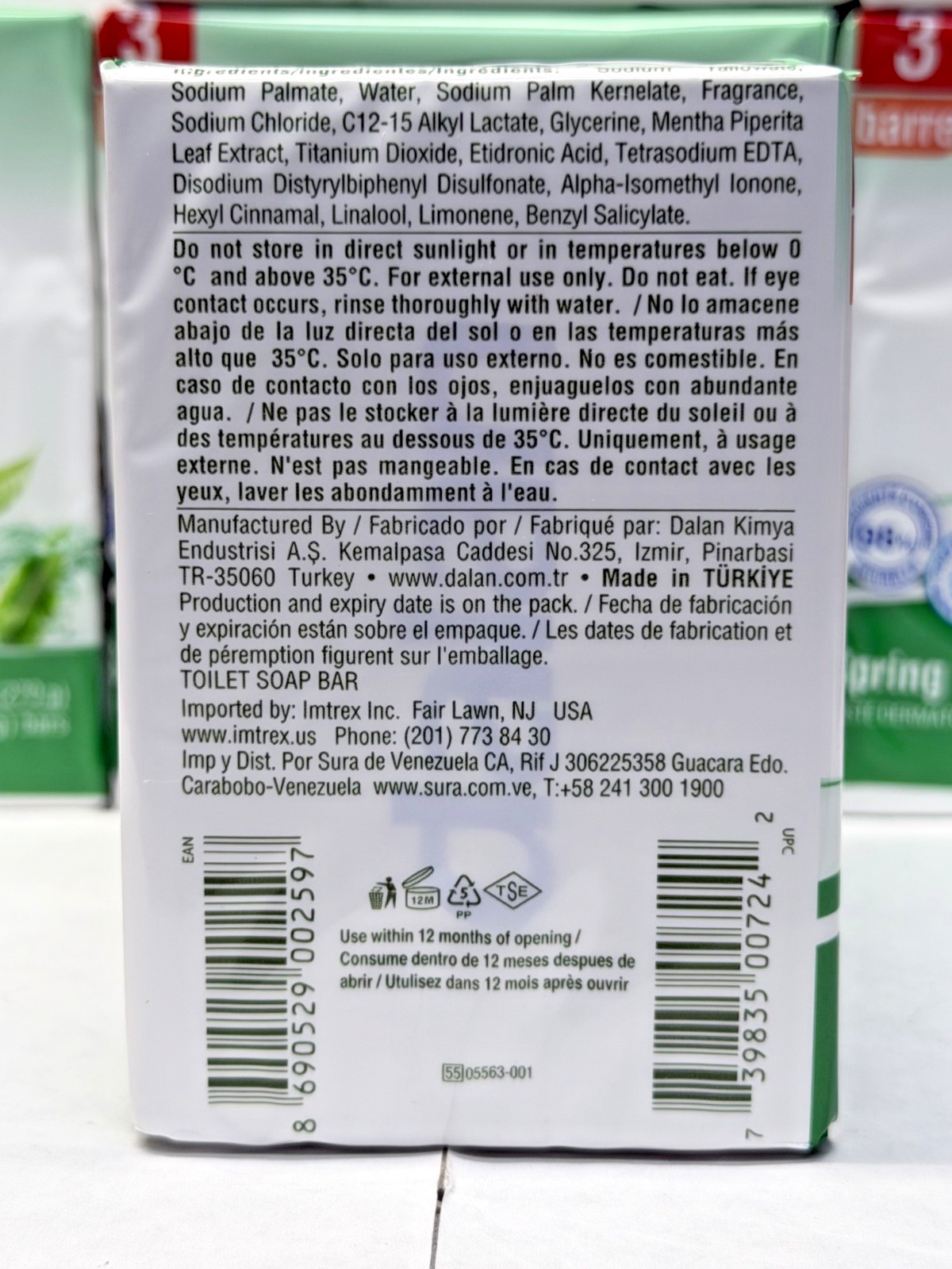 18 BARS SPRING FRESHNESS CREAM SOAP DALAN 3.17 OZ EACH FREE SHIPPING