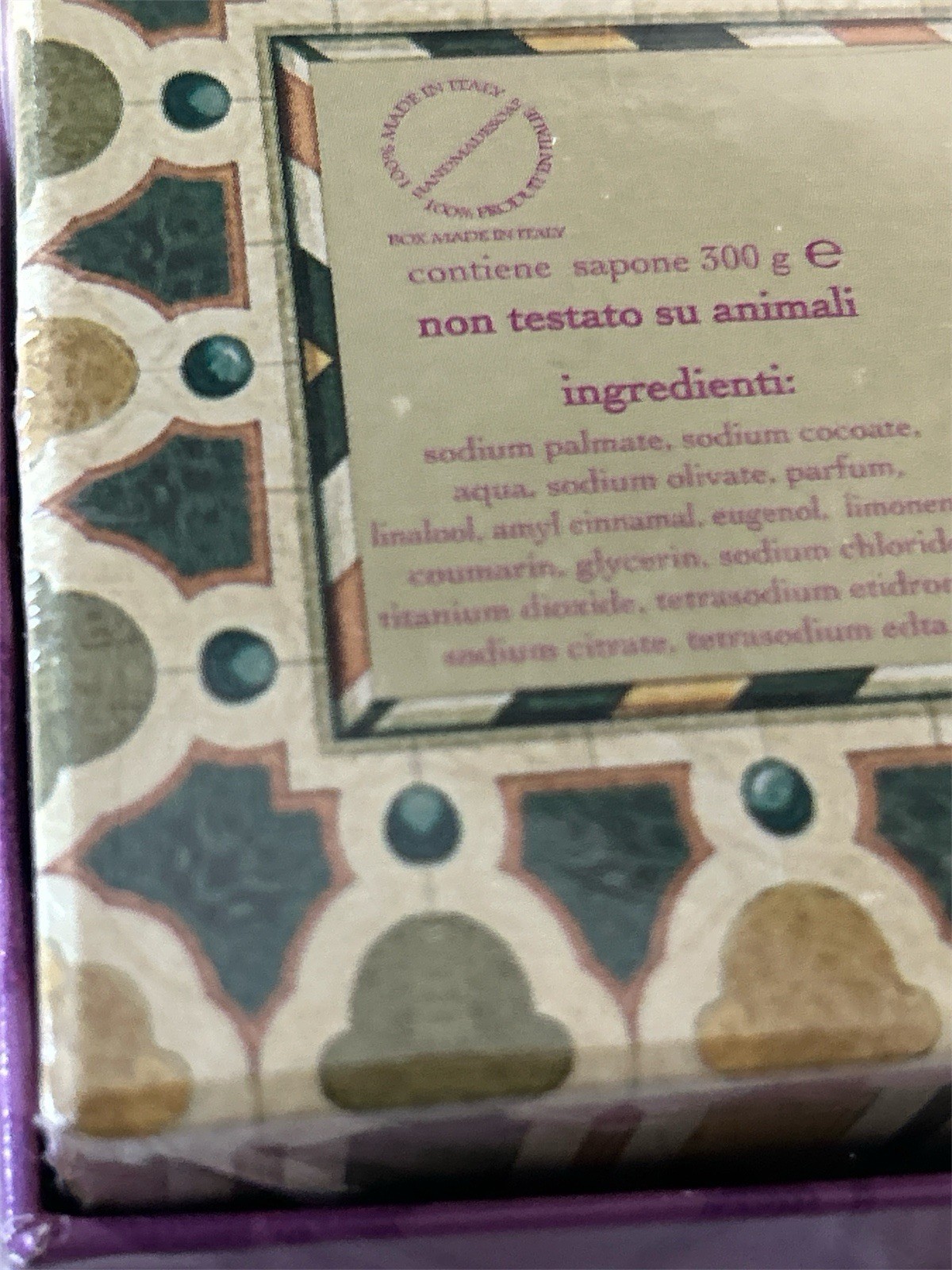 SAPONIFICIO ARTIGIANALE FIORENTINO- OLIVE OIL Scented Bar Soap Italy 15.5 Oz