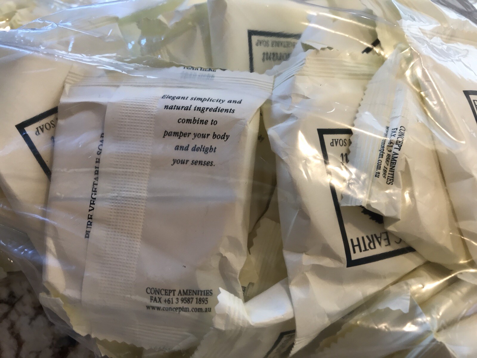 Basic Earth Hotel Motel Wrapped Travel Size Basic Soap Bar Bulk 247 Bars Vegan