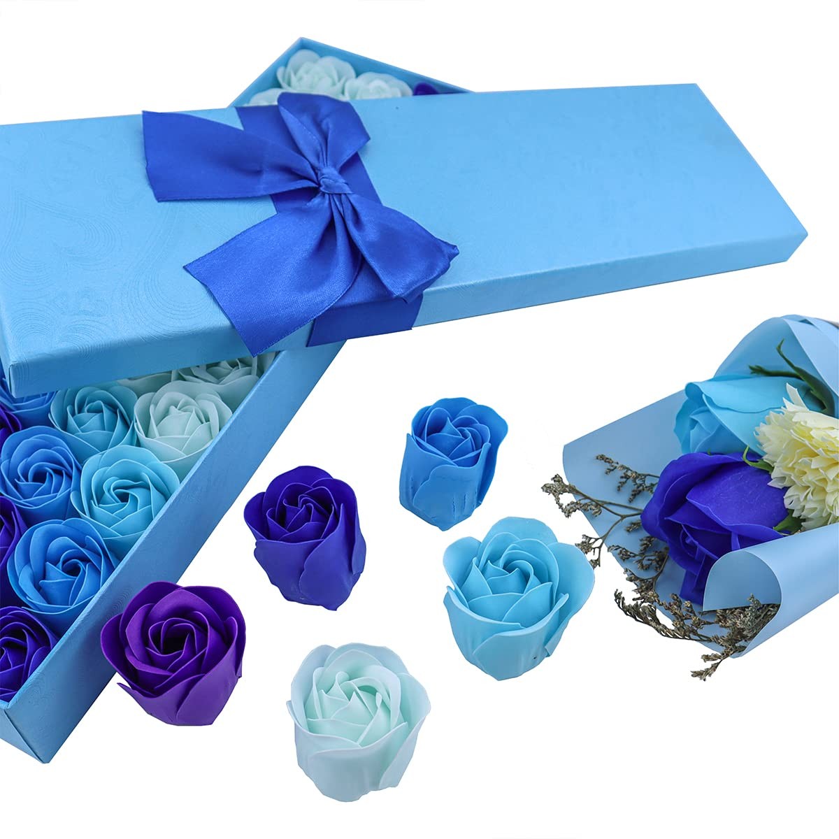 33 PCS Floral Scented Bath Soap Rose Flower Petals Plant Essential Oil Rose Soa