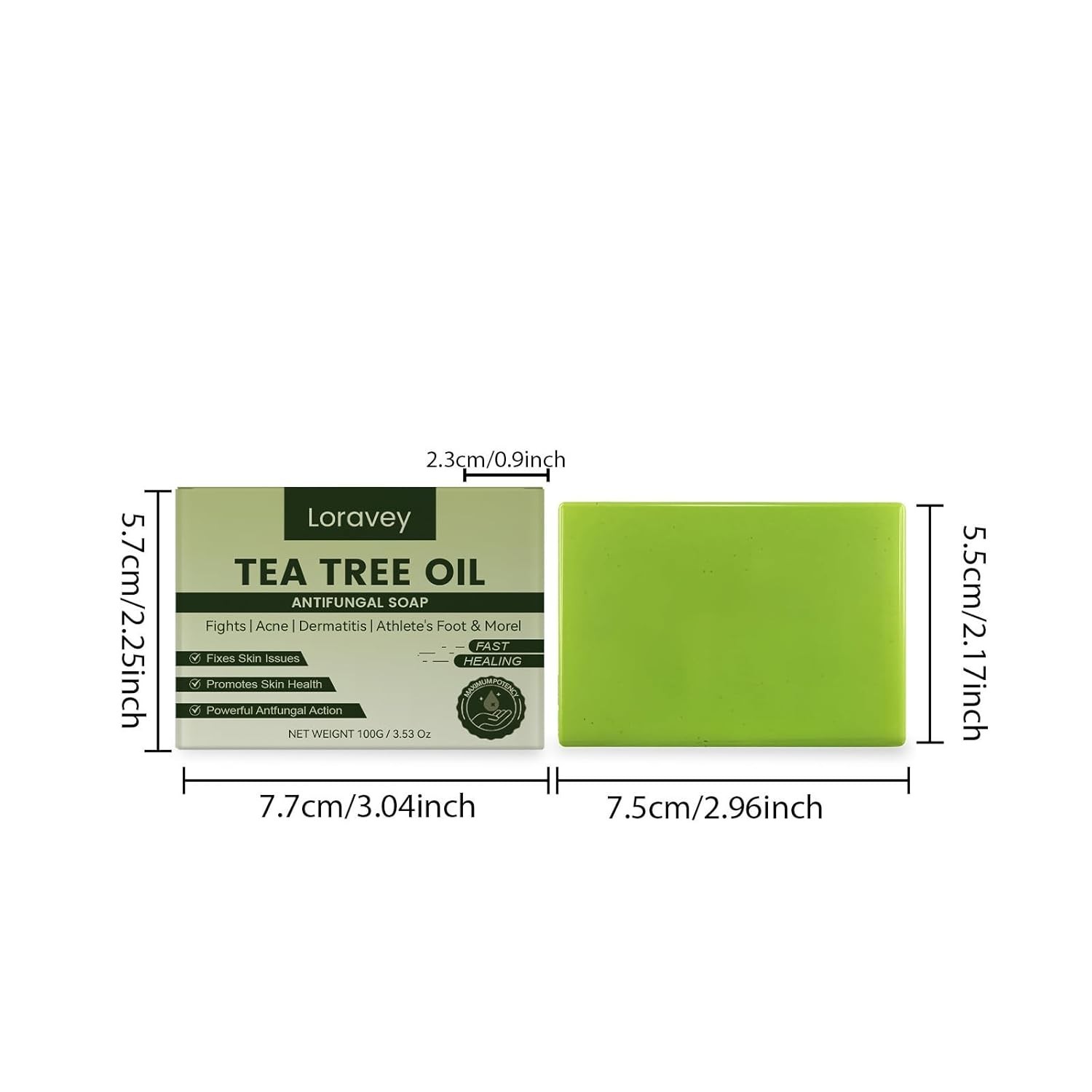 Antifungal Relief Soap Bar, New Tea Tree Oil Soap, Natural Foot & Body Soaps for
