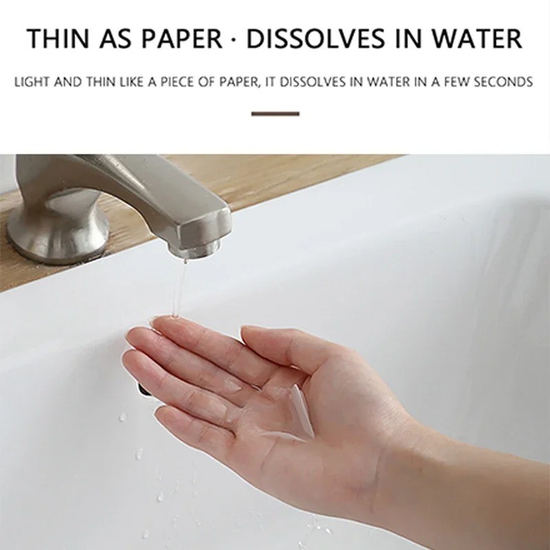 50/150Pcs Travel Soap Sheets Portable Soap Paper Bath Hand Outdoor Travel Cleani