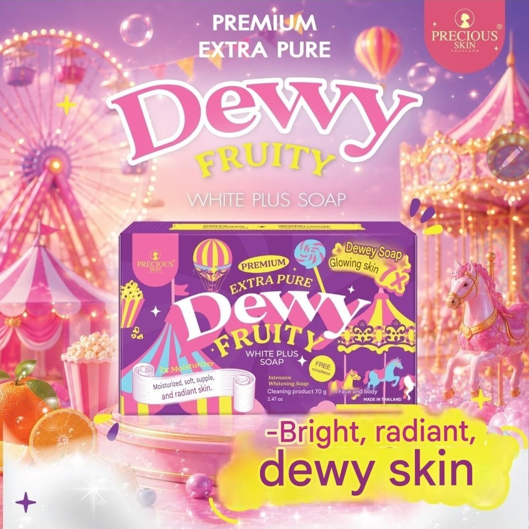 Precious Skin Premium Extra Pure Dewy Fruity White Plus Face&Body Soap 70g👌1pc
