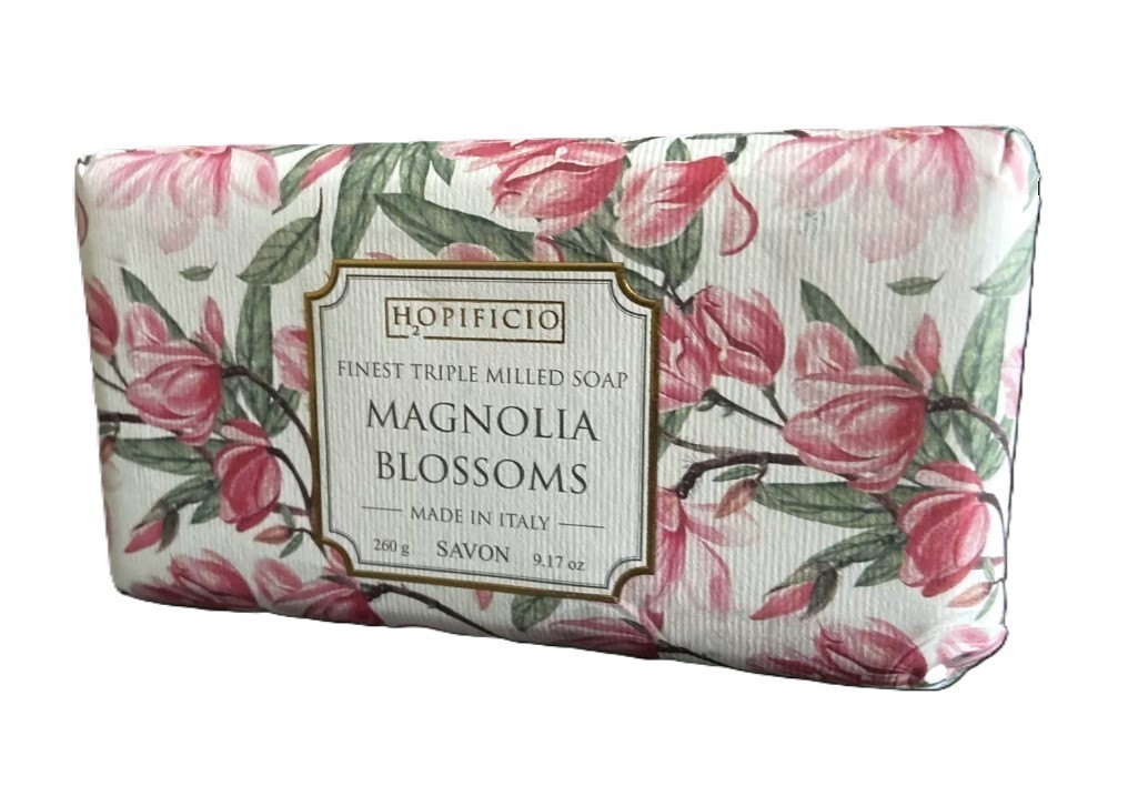 Hopificio Magnolia Blossoms Italian Triple Milled Bar Soap Large Size 9.17 oz