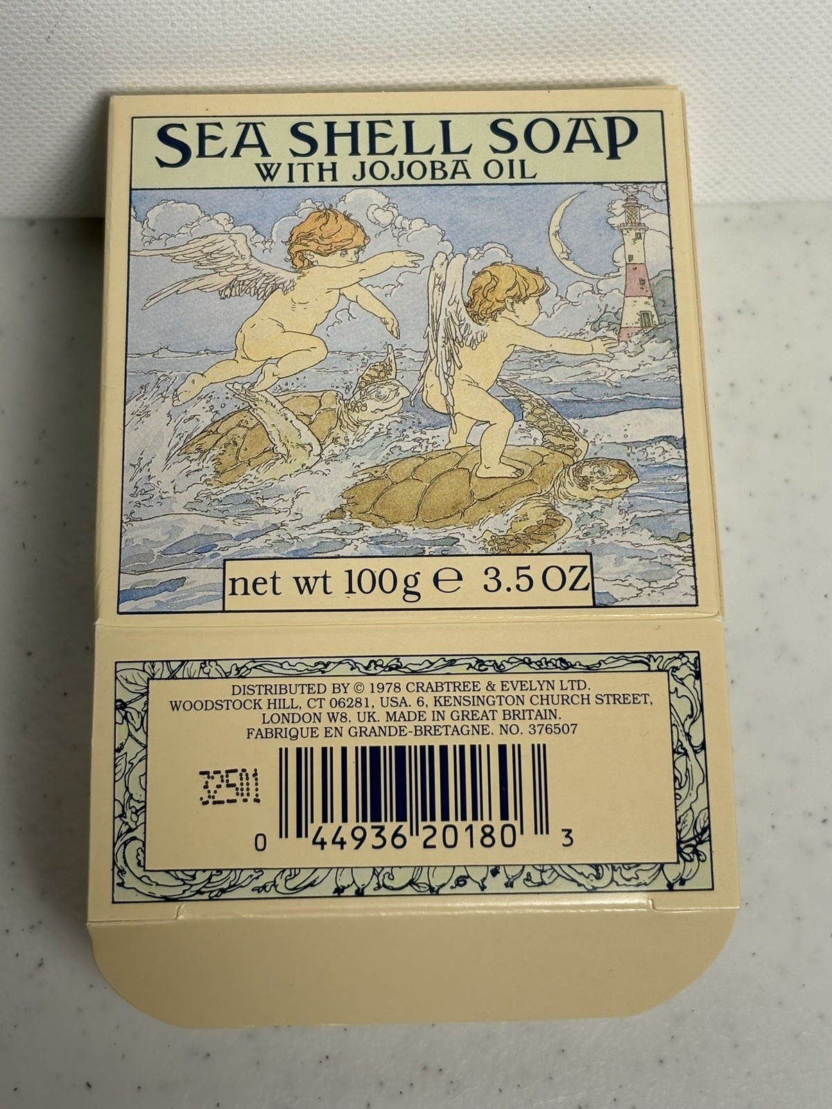 Crabtree & Evelyn Jojoba Oil Triple Milled Sea Shell Soap Box Of 3