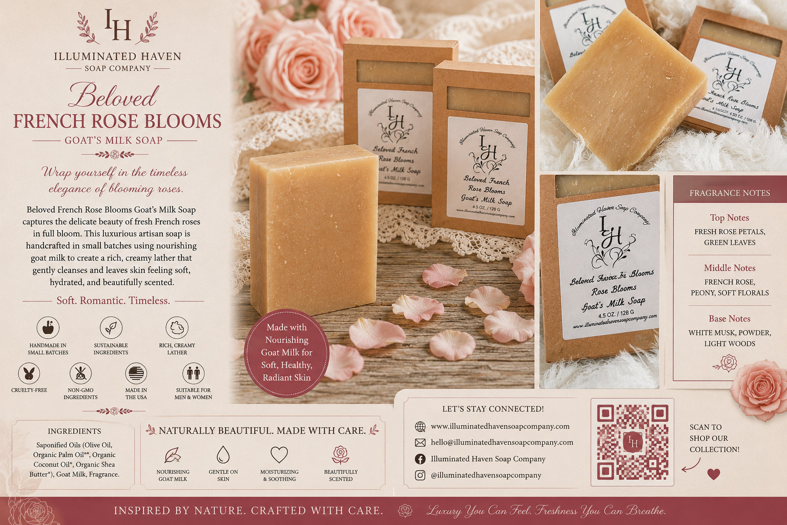 Handmade Artisan Soap Bar Natural Bath Soap Shea Butter USA Made Moisturizing