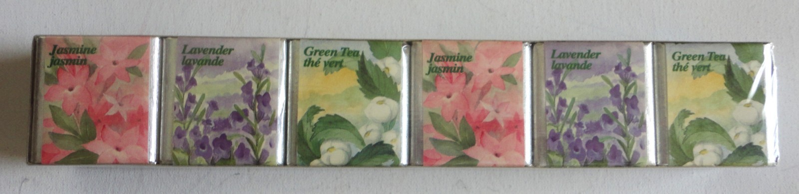 3 MIB 18 Aromatherapy English Bath Cubes Jasmine Lavender Green Tea 038949060205
